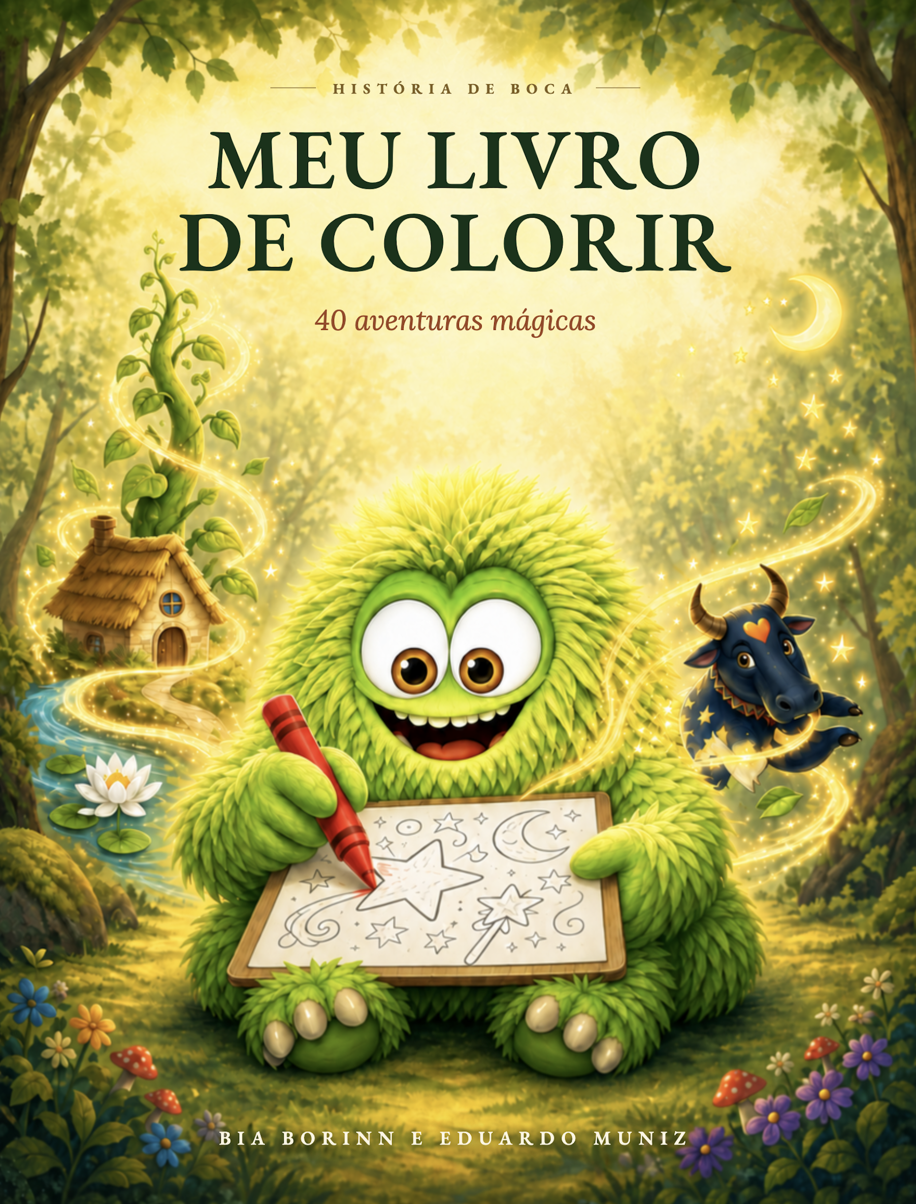 Capa de Meu Livro de Colorir: 40 Aventuras Mágicas